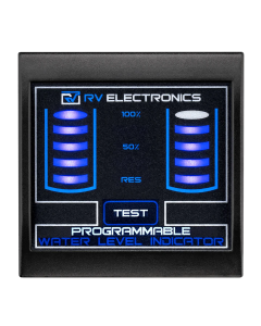 RV Electronics Programmable LED water level indicator Double tank