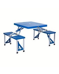 Folding Camping Table with Storage Mesh