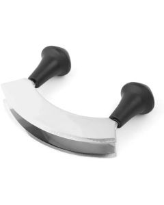 Incasa Double Blade Stainless Steel Mezzaluna Herb Chopper & Slicer