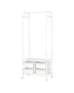 Levede Clothes Rack Stand Heavy Duty Steel Hanging Garment Organizer Coat 63cm