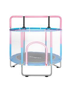 Centra 55" Kids Trampoline Mini Round Trampolines Enclosure Safety Net Rebounder