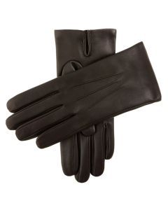 Dents Mens Classic Leather Gloves With 3-Point Stitch and 100% Cashmere Lining - Brown