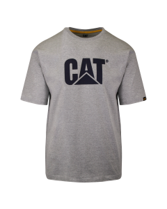 Caterpillar TM Logo Mens Short Sleeve T-Shirt - Heather Grey (Cotton Top)