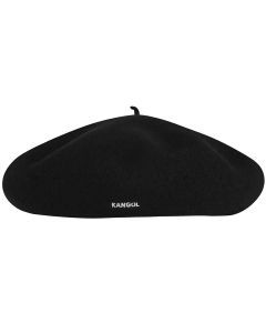 Kangol Anglobasque French Beret - Black (100% Wool British Party Hat 0252HT)