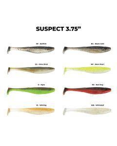 Rapala Crush City 5 Pack of 3.75 Inch The Suspect Soft Plastic Lures