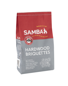 2kg SAMBA Hardwood Briquettes for Authentic BBQ Grilling - Product of Argentina