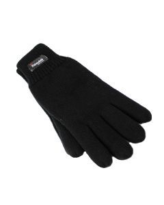 Dents 3M Thinsulate Black Gloves - Knitted Winter Snow/Ski Polar Fleece Thermal