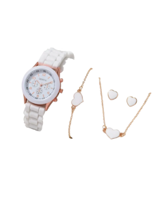 Womens Watch Jewelry Bracelet Ring Set (WT-AX)