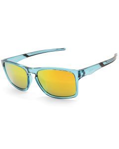 North Beach Humpy Crystal Blue/Gold Mirror Unisex Polarised Sunglasses 70728