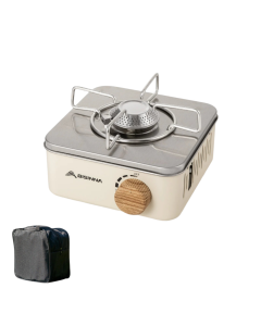 2800W Portable Camping Gas Stove High Firepower Cassette Furnace White