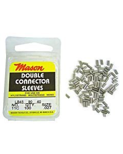 100 x Size 11 Mason Crimps - Crimping Connector Sleeves for Fishing Wire/Line