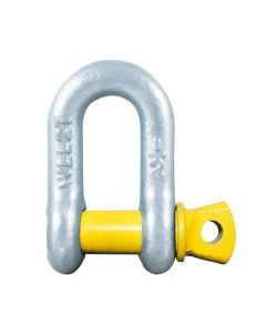 D Shackle 11mm 1.5T Rated Yellow