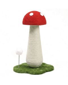 Pawz Mushroom Cat Scratching Post 50cm Sisal Rope Cat Tower with Plush Ball