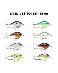 Rapala DT08 (Dives to 8ft) 5cm Crankbait Fishing Lure