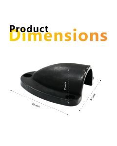 Exotronic Medium Black Clamshell Cable Entry Cover