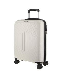 Pierre Cardin 65cm/89L Medium Hardshell Suitcase - White (Travel Luggage)