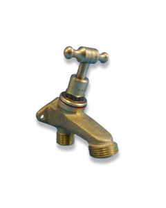 1/2" Brass Lugged Bib Tap - BRASS A FRAME TAP