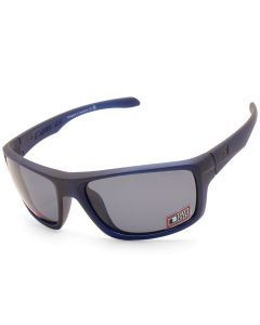 Dirty Dog Axle Satin Blue/Grey Polarised Unisex Sports Sunglasses
