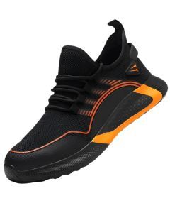 Safety Toe Work Shoes for Men Women (orange)