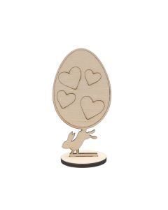 18-Piece Wooden Easter Egg DIY Decoration Set