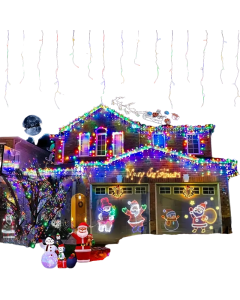 Dazzling Drops: Waterproof Icicle Christmas Lights