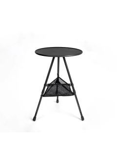 Camping Round Folding Table Black