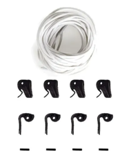 RONIX LACE LOCK KIT (SET OF 4 LACES & LOCKS) WH