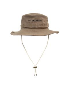 Ocean & Earth Wide Floppy Brim Cotton Canvas Boonie Hat (Stone)