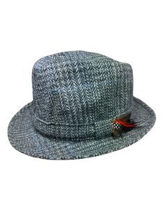 Failsworth Windsor Mens Lambs Wool Snap Brim Trilby Hat - Made in UK