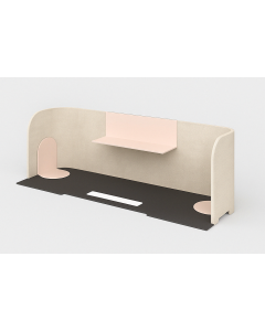 UFOU Rako Mini Bookshelf for Mini Table - Oat Milk (Compact Storage)