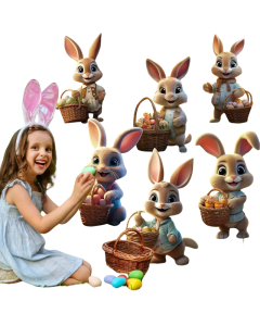 Easter Bunny Garden Decoration Set (6pcs)