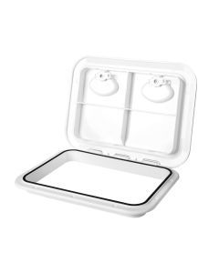 Manan Caravan Access Hatch Boat Service Door Sealed Lockable Lid 440x315mm White