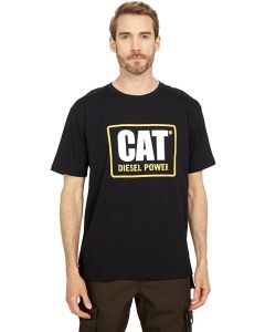 Caterpillar Diesel Power Mens Big & Tall Short Sleeve T-Shirt - Black (Classic Fit)