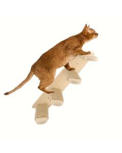 Paws & Play: Elevated Wooden Cat Climbing Shelf