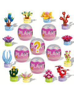 6-Pack Easter Plant Building Blocks Toys for Kids
