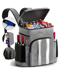 Large Capacity Waterproof Picnic Backpack - Grey