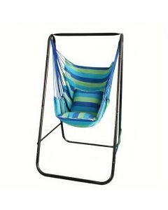 Hammock Chair With Metal Stand Indoor Outdoor Swing