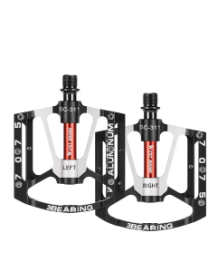 3-Bearing CNC Aluminum Bike Pedals Anti-Slip Black