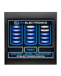 Slimline LED triple tank gauge - Black