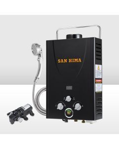 SAN HIMA Portable Gas Hot Water Heater System Caravan Outdoor Camping Shower 8L