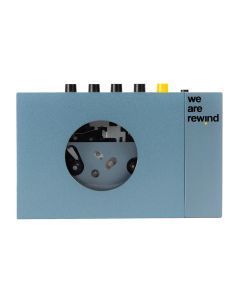 We Are Rewind Portable Cassette Player & Recorder - Kurt, Blue