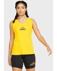 Nike City Sleek Trail Womens Running Singlet Tank Top - Yellow (Gym Yoga Sports)