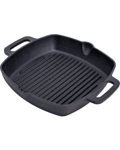 26cm Cast Iron Square Grill Pan - Frying Skillet