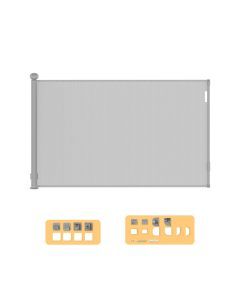 Bopeep Baby Safety Gates Adjustable Retractable Pet Dog Stair Doorways Guard 300