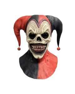 Joker Mask Halloween Two-Horned Clown Latex
