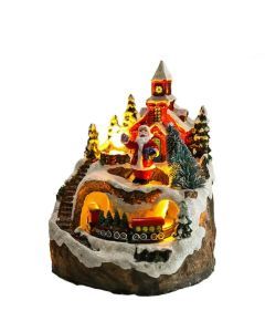 Rotating Christmas Luminous Resin Ornament - 360°