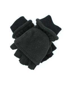Dents Mens 3M Thinsulate Shooting Half Finger Fingerless Gloves - Black (Hunting)