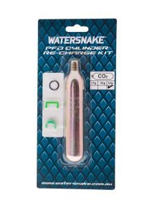 Watersnake 33gm Inflatable Adult PFD Cylinder Recharge Kit with Clips
