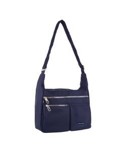 Pierre Cardin Anti-Theft RFID Crossbody Bag - Navy (Slash Proof Travel)