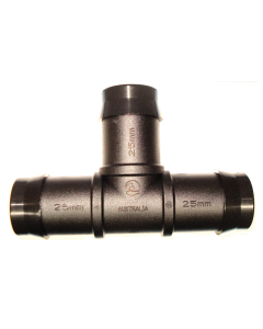 Plastic Barbed Tee 25mm